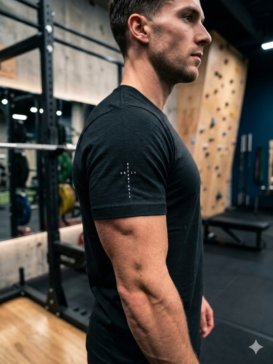 Classic Activewear Tee – Black - Image 6