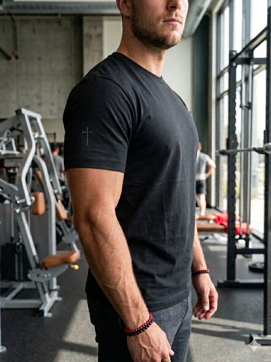 Classic Activewear Tee – Black - Image 4