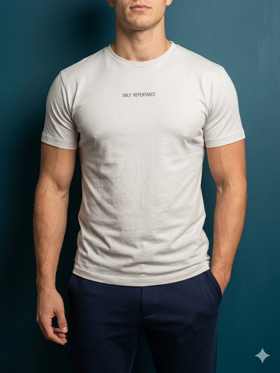 Minimal Performance Tee – White - Image 3