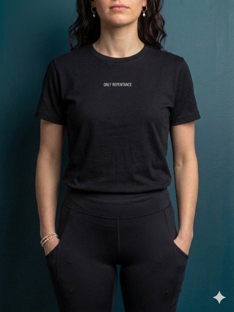 Minimal Performance Tee – Black Logo Edition - Image 2